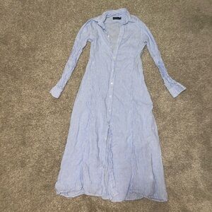 Polo Ralph Lauren Striped Long Sleeve Shirt Dress